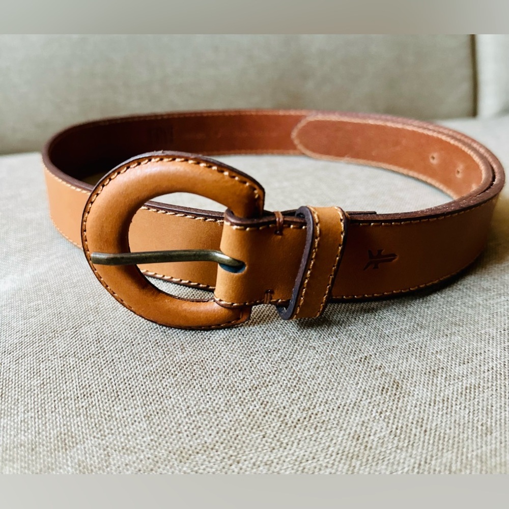 FRYE Women’s Tan Leather Belt Size Small